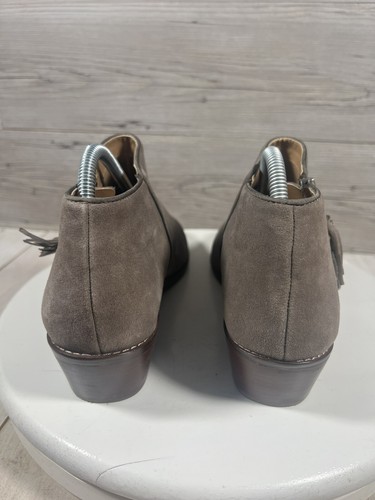 VIONIC Mujer Talla 11 Serena Cremallera Botín Cuero Gamuza Taupe - Imagen 3 de 15