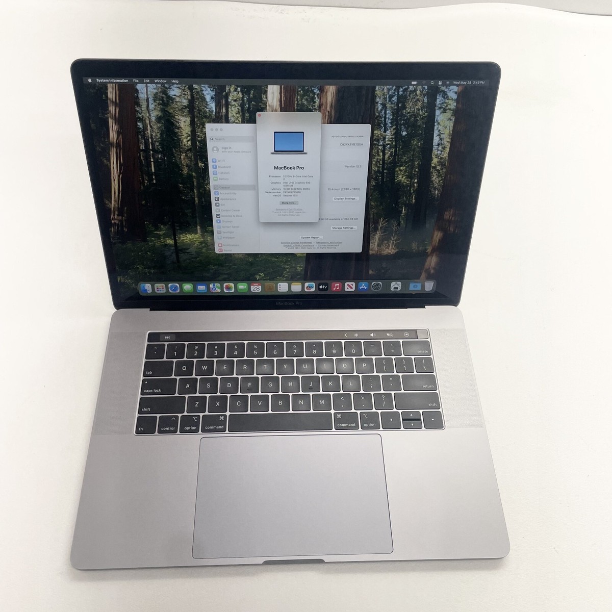2018年 MacBook Pro A1990 i7 16GB 256GB Apple MacBook Pro A1990, 2018, i7, 16GB RAM, 256GB SSD, 15in
