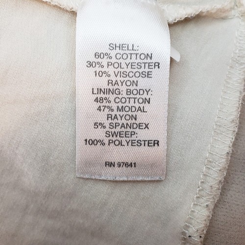 J Jill M Medium Pullover Damen Beige Damast Baumwollmischung Strick Tunika Herbst Winter - Bild 13 von 13