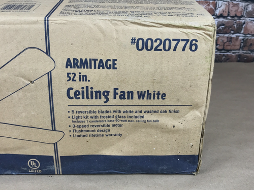 Harbor Breeze Armitage 52-in White Indoor Flush Mount Ceiling Fan with Light Kit - Picture 2 of 7