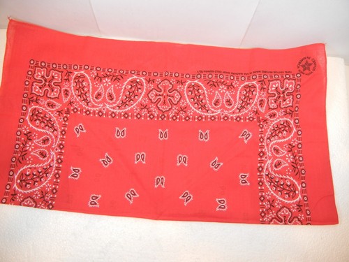 Marlboro Red Bandana Handkerchief and Marlboro Leather Work Gloves - Picture 6 of 9