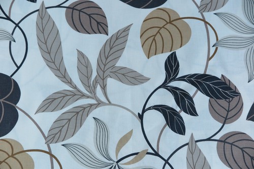 SANDERSON CURTAIN FABRIC DESIGN "Folia" 3.15 METRES BLACK & NEUTRAL (315 CM) - Picture 4 of 6