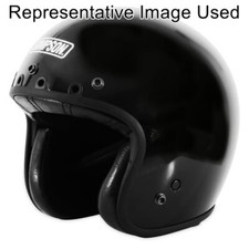 Simpson Safety CHOP2MD Chopper Series Open Face Helmet, Medium - Black NEW