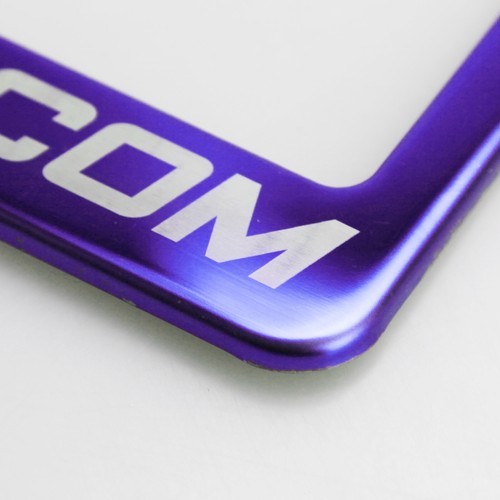 T304 Candy Purple License Plate Frame Stainless Steel Silver Jaguar Laser Etched - Bild 6 von 11
