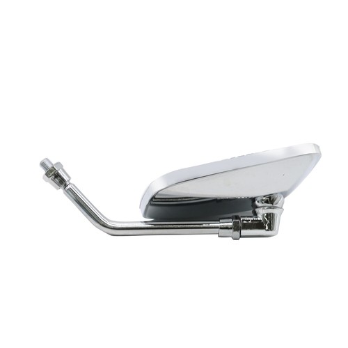 10mm Chrome Motorcycle Rectangular Rearview Mirrors For Honda Suzuki Kawasaki - Picture 9 of 9