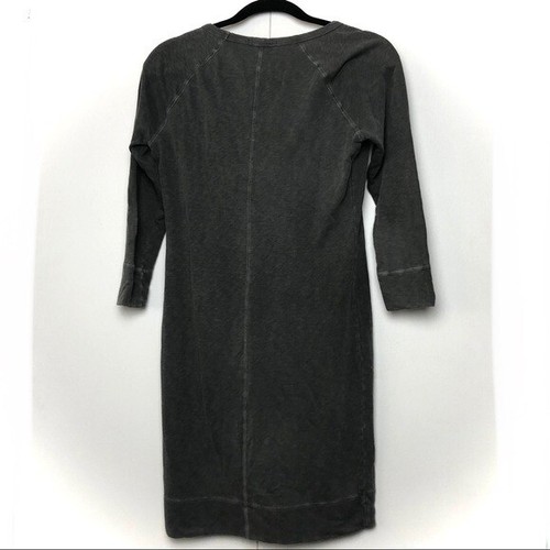 James Perse Vintage Sweatshirt Dress Gray - Foto 4 di 7