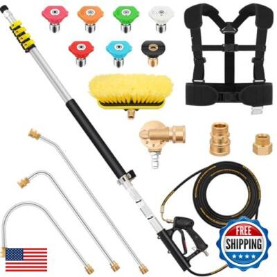 #ad #ad 24FT Aluminum Telescoping Pressure Washer Wand with Power Washer Extension Wa $134.99