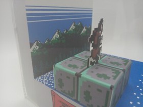 Castlevania II 2 Simon's Quest Rover Mansion Shadow Box Diorama Cube NES