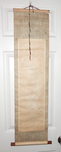 Japanese Hanging Scroll KAKEJIKU Hand Painted Silk Floral Flowers Peony Vintage - Picture 10 of 20