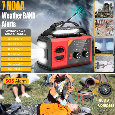 30000mAh Emergency Weather Radio, AMFMNOAA Hand Ghana - View #6