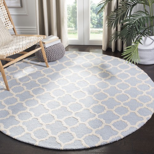 SAFAVIEH Cambridge CAM130A Light Blue / Ivory Rug - Picture 2 of 27