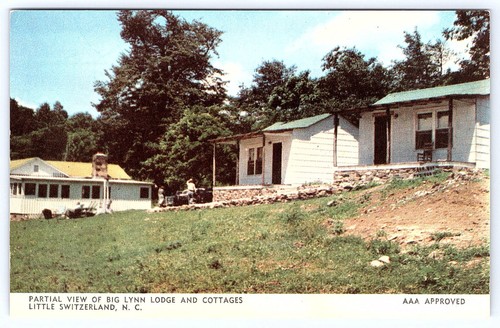 Big Lynn Lodge Cottages Little Switzerland North Carolina Roadside Postcard B078 - Picture 1 of 2