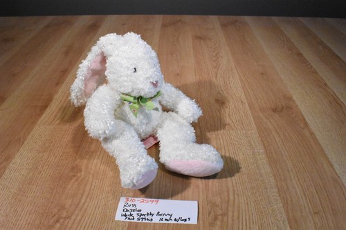 Russ Dazzles Blanco Brillante Conejo Beanbag Peluche (310-2599) - Imagen 5 de 6