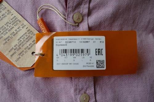 New Hugo BOSS mens lavender purple regular fit casual suit shirt  £109 Large XXL - Picture 11 of 17