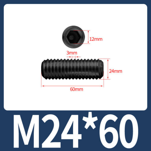 Schwarz Stahl konkav Madenschraube Grade 12.9 Innensechskantschrauben metrisch M1.6 - M24 - Bild 199 von 205