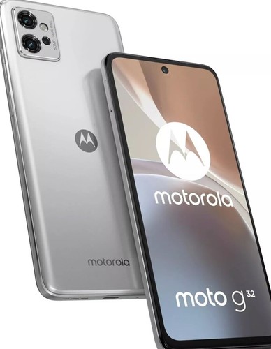 Motorola G32 6.5" (64GB 4GB Dual Sim - Satin Silver Unlocked - New Handset - Afbeelding 1 van 7