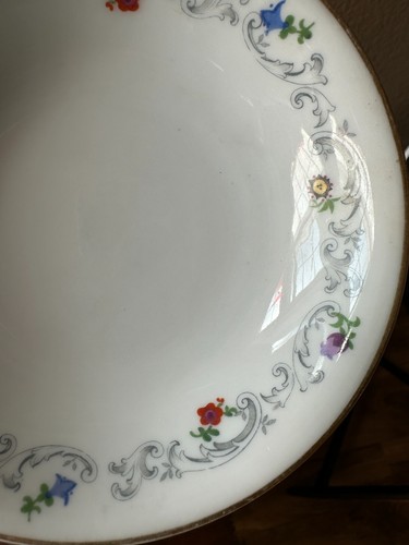 FK Friedrich Kaestner White Floral China Small Bowl Gold Trim #78 Replacement 5" - Picture 2 of 5