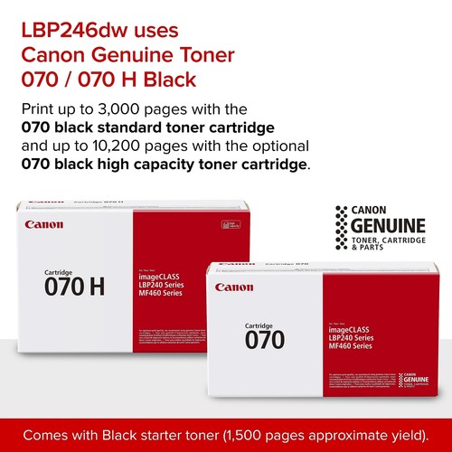 Canon imageCLASS LBP246dw Wireless, Mobile Ready, Duplex Laser Printer - Picture 6 of 6
