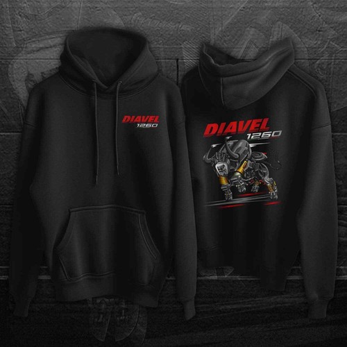 Ducati Diavel 1260 Motorcycle Hoodie Pullover for Cruiser Riders - Picture 5 of 10