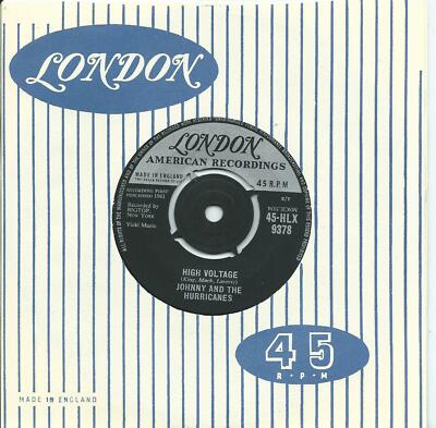 Johnny And The Hurricanes:High voltage/Old smokie:UK London:1961
