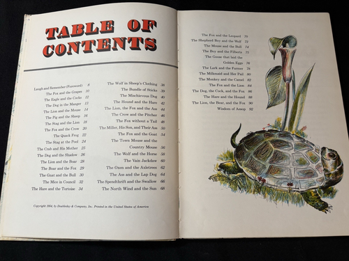 Aesop's Fables 1954 1st Edition Edited by Laura Harris Illustrator Tony Palazzo - Picture 6 of 11