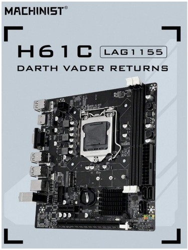 MACHINIST H61 Motherboard LGA 1155 DDR3 RAM Compatible With Intel Core CPUs 2nd - Picture 1 of 4
