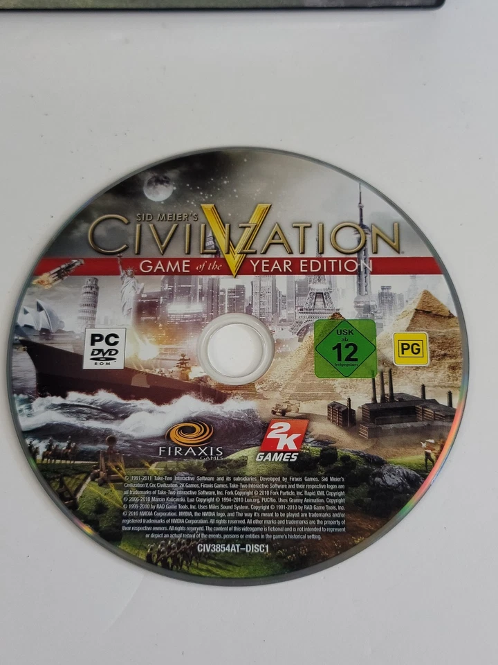 Sid Meier's Civilization V 5: Game of the Year (GOTY) PC DVD-ROM Strategy Game - Image 2 of 4