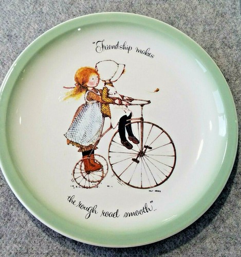 Placa decorativa Holly Hobbie 10" rueda alta amistad 1972 - Imagen 2 de 7