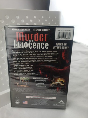 Murder of Innocence -(DVD, 2006) Stars Valerie Bertinelli OOP Rare New Sealed - Foto 5 di 5