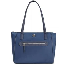 GIANI BERNINI nylon women's tote shoulder bag purse -NAVY BLUE