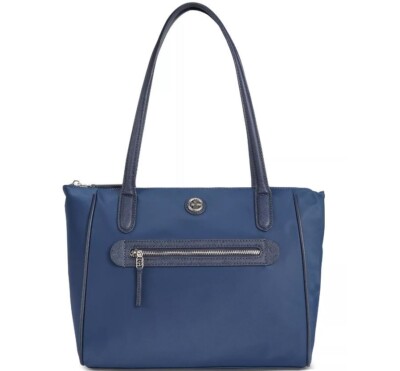 GIANI BERNINI nylon women's tote shoulder bag purse -NAVY BLUE - Main Image