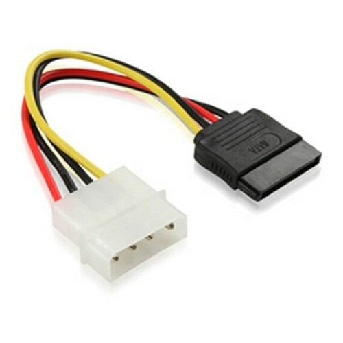 4 Pin IDE Molex to 15 Pin Serial ATA SATA Hard Drive Power Adapter Cable - Picture 2 of 4