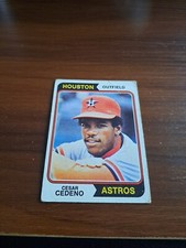 1974 TOPPS BASEBALL CARD # 200 CESAR CEDENO ASTROS OUTFIELDER 