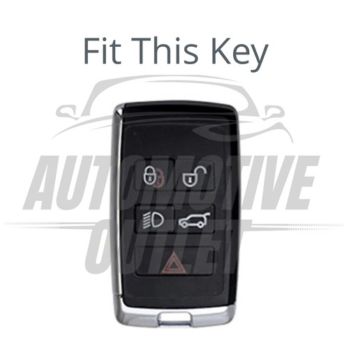 FERNBEDIENUNG SCHLÜSSEL COVER CASE ANHÄNGER BRAUN FÜR JAGUAR LANDROVER E-PACE F-PACE XE CF XK X - Bild 4 von 7