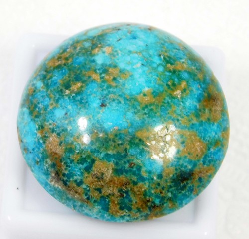 Piedra preciosa suelta turquesa montaña solitaria con respaldo natural de 71,90 quilates sin tratar - Imagen 7 de 10