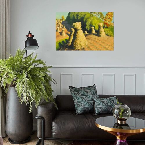 Iowa Corn Field Canvas Poster Living Room Decor Framed Decoration Wall Art - Picture 8 of 13