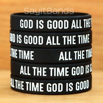 Set of GOD IS GOOD ALL THE TIME Wristbands - Bracelet Lot Bracelet Bands | eBay
