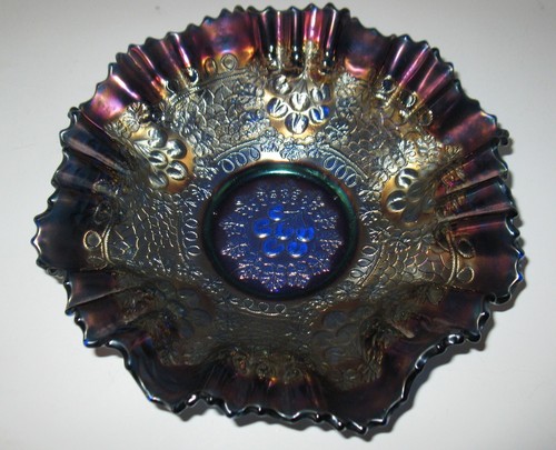 Vintage Carnival Bowl Dart Blue 10'' dia .   FREE SHIPPING