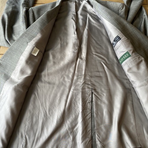 Lauren Ralph Lauren Hombre 2 Botones Traje de Lana Chaqueta 50 y Pantalón de Vestir Plisado 48 Set - Imagen 2 de 23