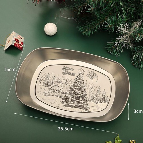 European Style Iron Retro Plate Fruit Tray Tinplate Tray Retro Metal Snack Plate - Bild 13 von 34