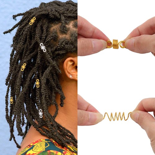 200 Pcs Hair Dreadlock Jewelry Beads Rings Cuffs Accessories for Women Braids - Picture 5 of 7