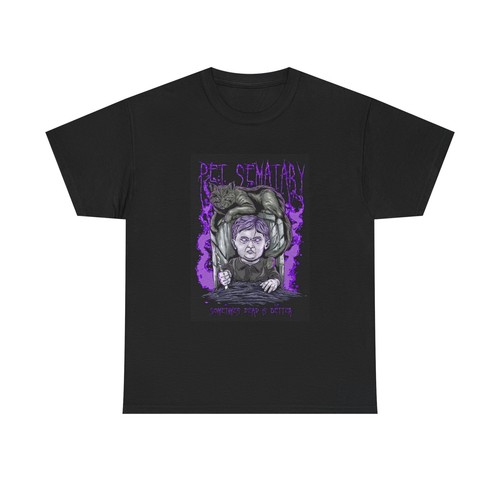 Pet Sematary Shirt Vintage Film Movie Poster Stephen King Unisex Heavy Cotton