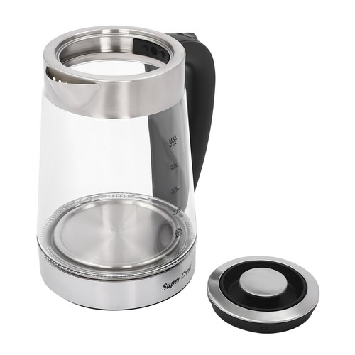 Hervidor Eléctrico Transparente 2 Quemadores Hervidor de Agua 2.5L/1000ml 1800W - Imagen 23 de 24