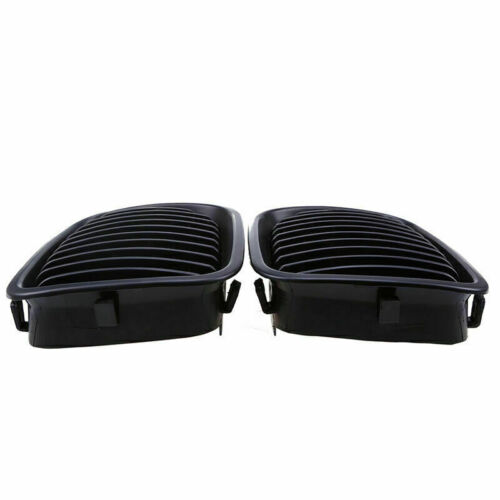 Matte Black Kidney Grille Grill for BMW 98-2001 E46 320i 323i 325i 328i 330i 4D - Picture 7 of 7