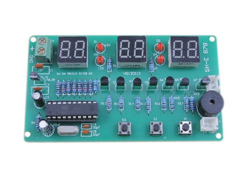 Neu AT89C2051 6-digit LED electronic clock parts Digital Clock kit DIY Gut DE
