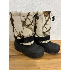 Kamik Boots Youth Size 5 Camo Winter Snow Waterproof Insulated Made Canada