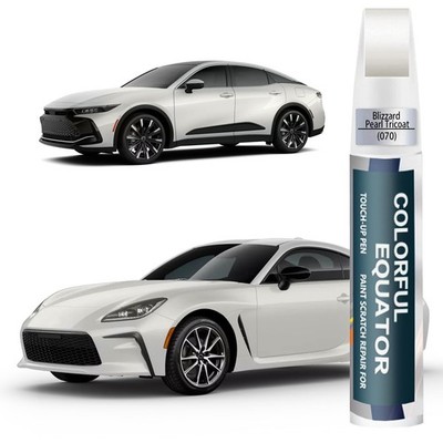 Blizzard Pearl Touch Up Paint Pen for Toyota - Two-in-One Scratch Repair, Premiu
