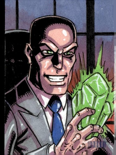 2023-24 UPPER DECK DC ANNUAL  - LEX LUTHOR - SKETCH CARD - STEPHEN SHARAR - Picture 1 of 2