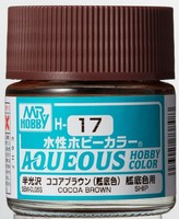 Mr Hobby - Gunze H-017 - Aqueous Hobby Colors (10 Ml) Cocoa Brown