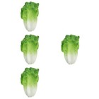  4 Pieces Photo Props Fake Vegetable Lettuce Simulated Vegetables